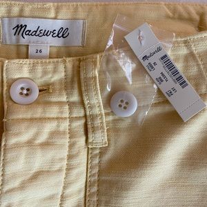 Yellow Madewell Straight legged pants